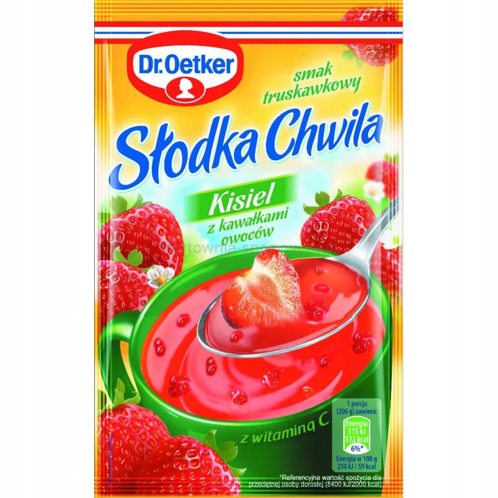 Levně Dr.Oetker Sladká chvíle Jahodový Kysel s ovocem 31,5 g