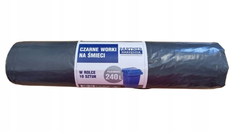 Worki Na Śmieci 240 litrów rolka 10 szt