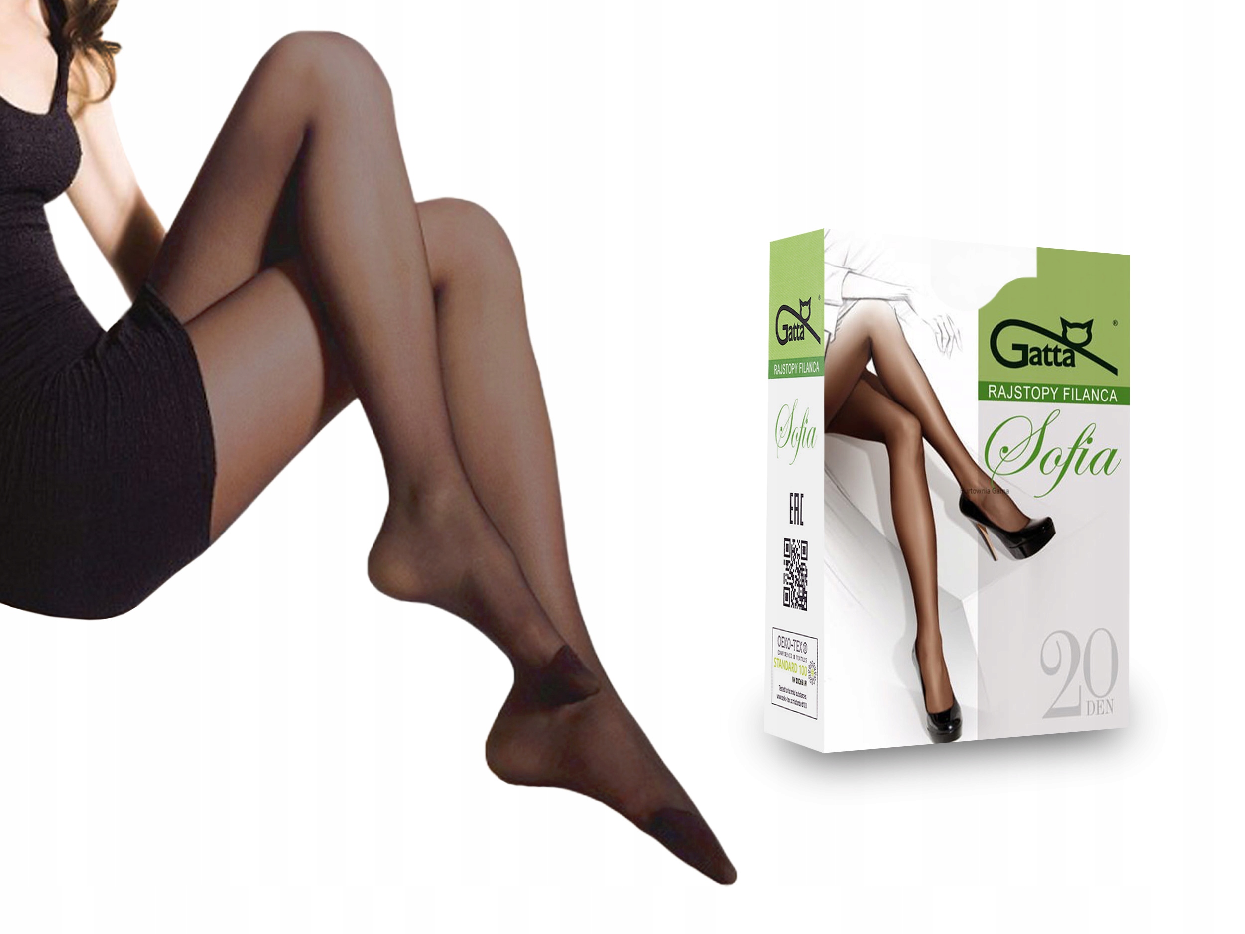 

Rajstopy matowe Sofia Gatta, 20 den, inka, 3-M