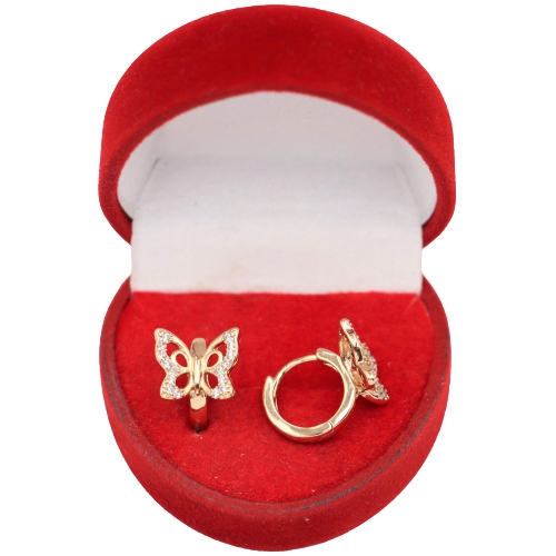 Złote KOLCZYKI ze stali chirurgicznej 316L K1547