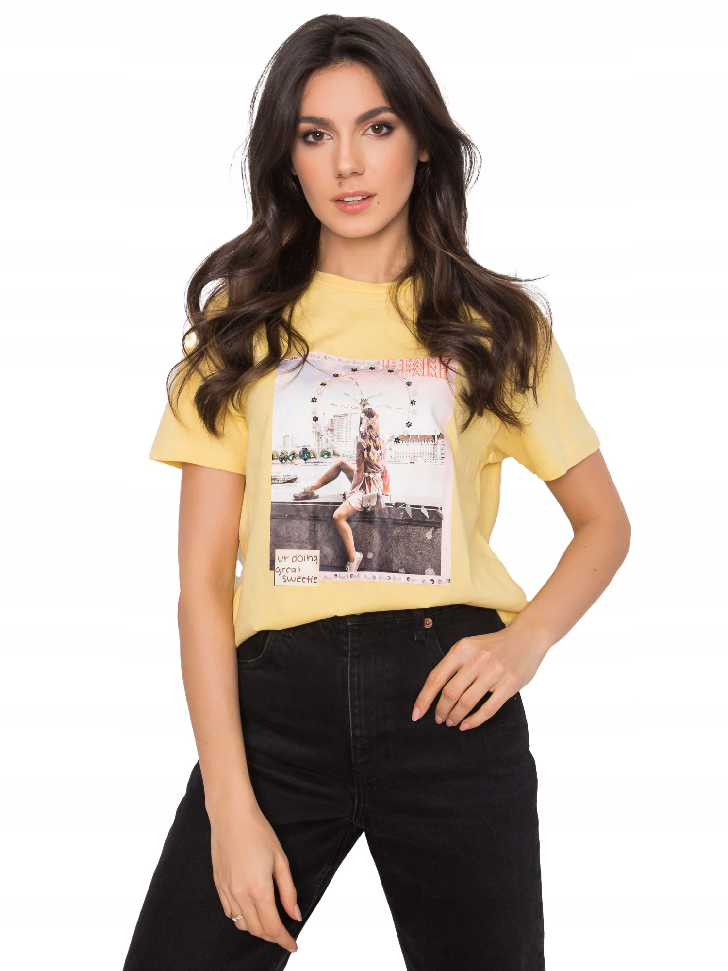 

Koszulka Damska t-shirt z nadrukiem - L