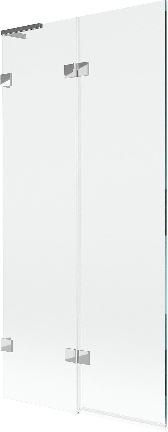 Mexen Lunar L vanová zástěna 2-dílná levá 90 x 150 cm, transparentní, chrom
