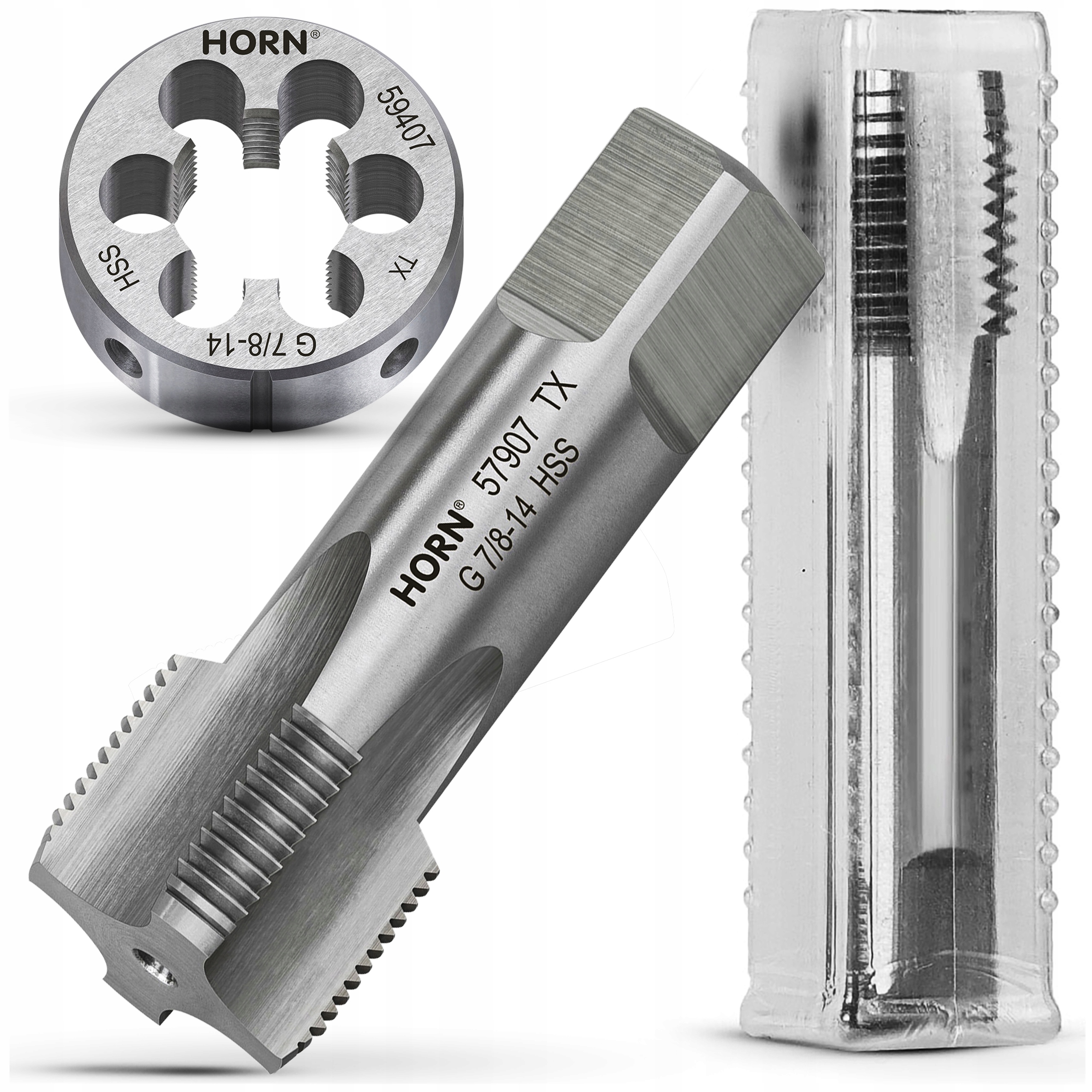 Trubkový Závitník 7/8'' 14 Palcový Závit Hss DIN5157 Válcový Nařezávač