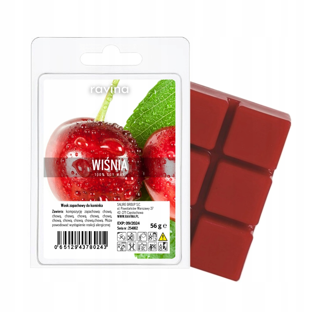 

Wosk zapachowy zapach do kominka Wiśnia Wiśniowy