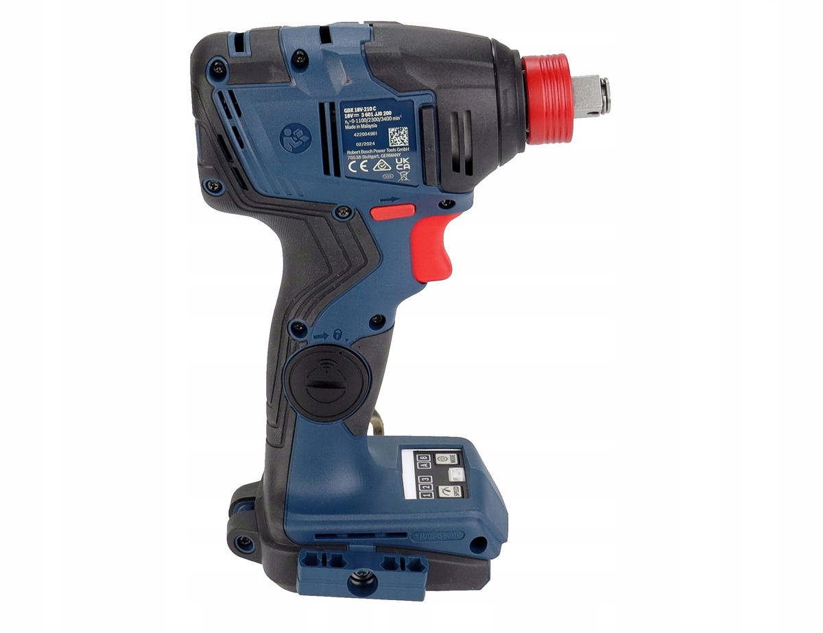 KLUCZ UDAROWY 210 Nm GDX 18V-210 C BOSCH korpus body Maksymalna średnica śrub M16
