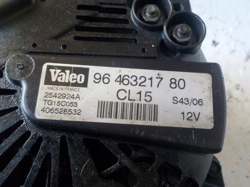 PEUGEOT 307 ALTERNATOR 9646321780