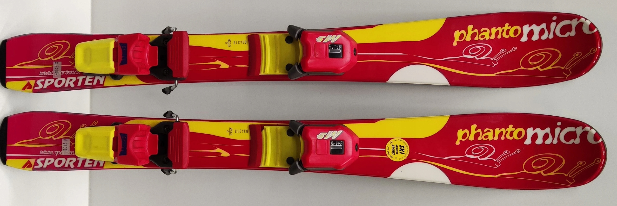 Dětské lyže Sporten Phantom Micro 80 cm Marker M9 19632/80