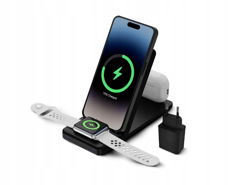 Bezprzewodowa Ładowarka KSIX 3en1 15W