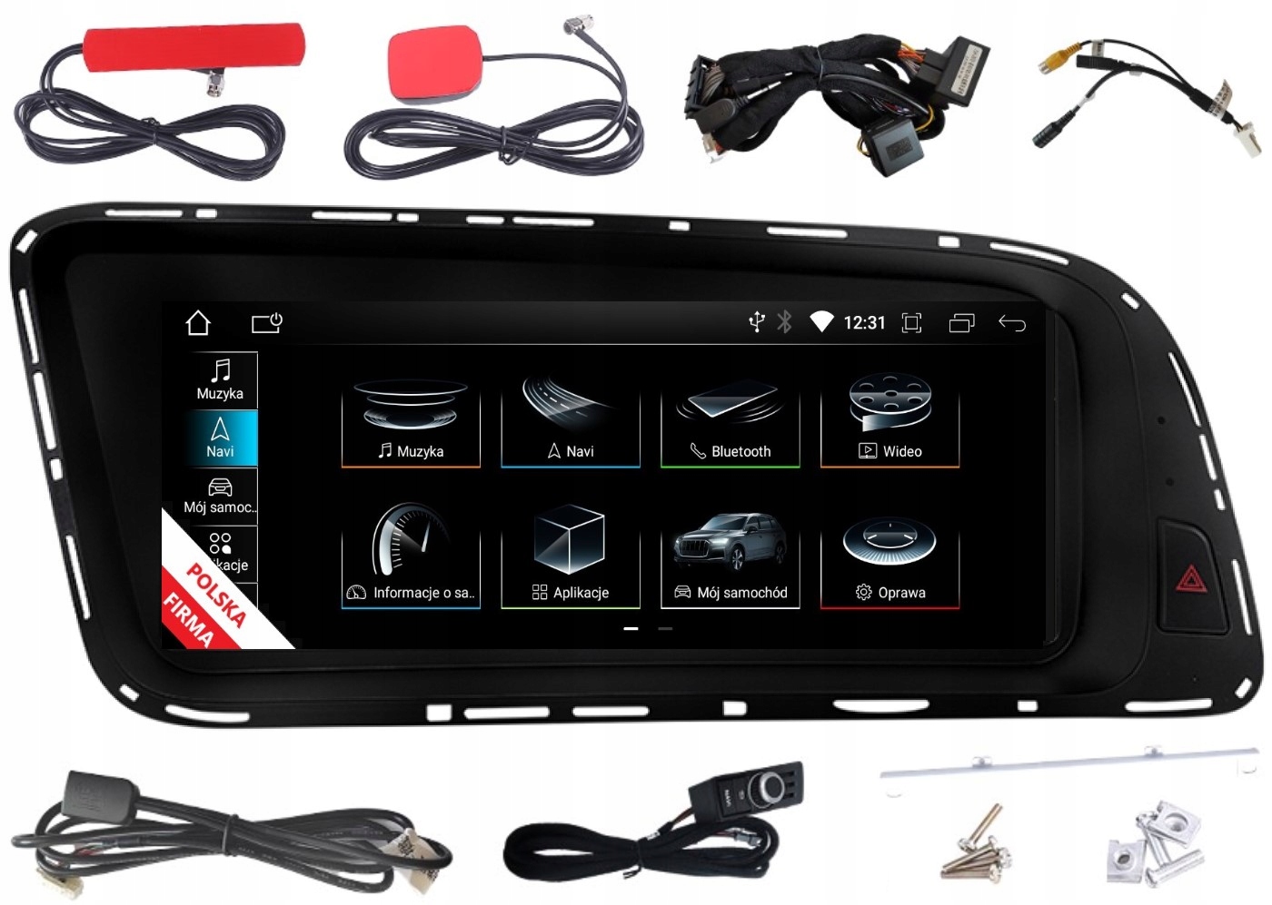 Radio Nawigacja Monitor Android Audi Q5 8R 2/32 Gb Dsp Carplay Lte Symphony