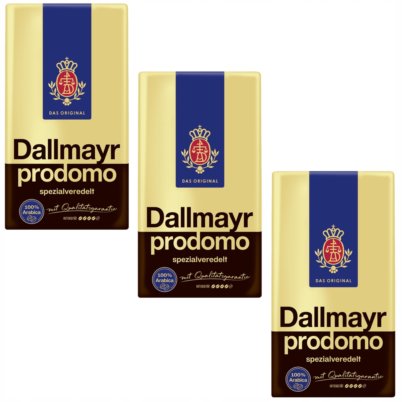 Kawa Ziarnista Dallmayr Prodomo Ziarno Zestaw 3 x 500g Data 01/2028