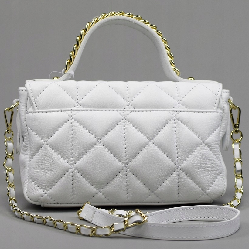 TOREBKA SKÓRA MASSIMO CONTTI PIKOWANA BIAŁA 898B Kolekcja MASSIMO CONTTI