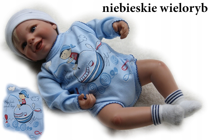 

Body kopertowe pajacyk długi rękaw 62 bawełniane