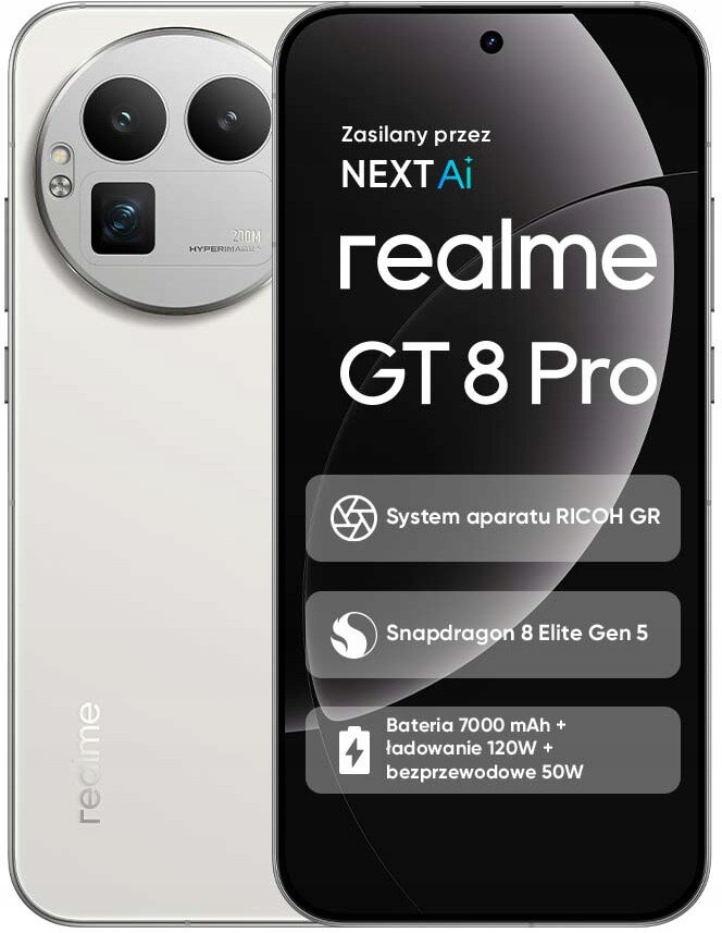 Smartfon Realme GT8 Pro 5G 16GB/512GB Biały