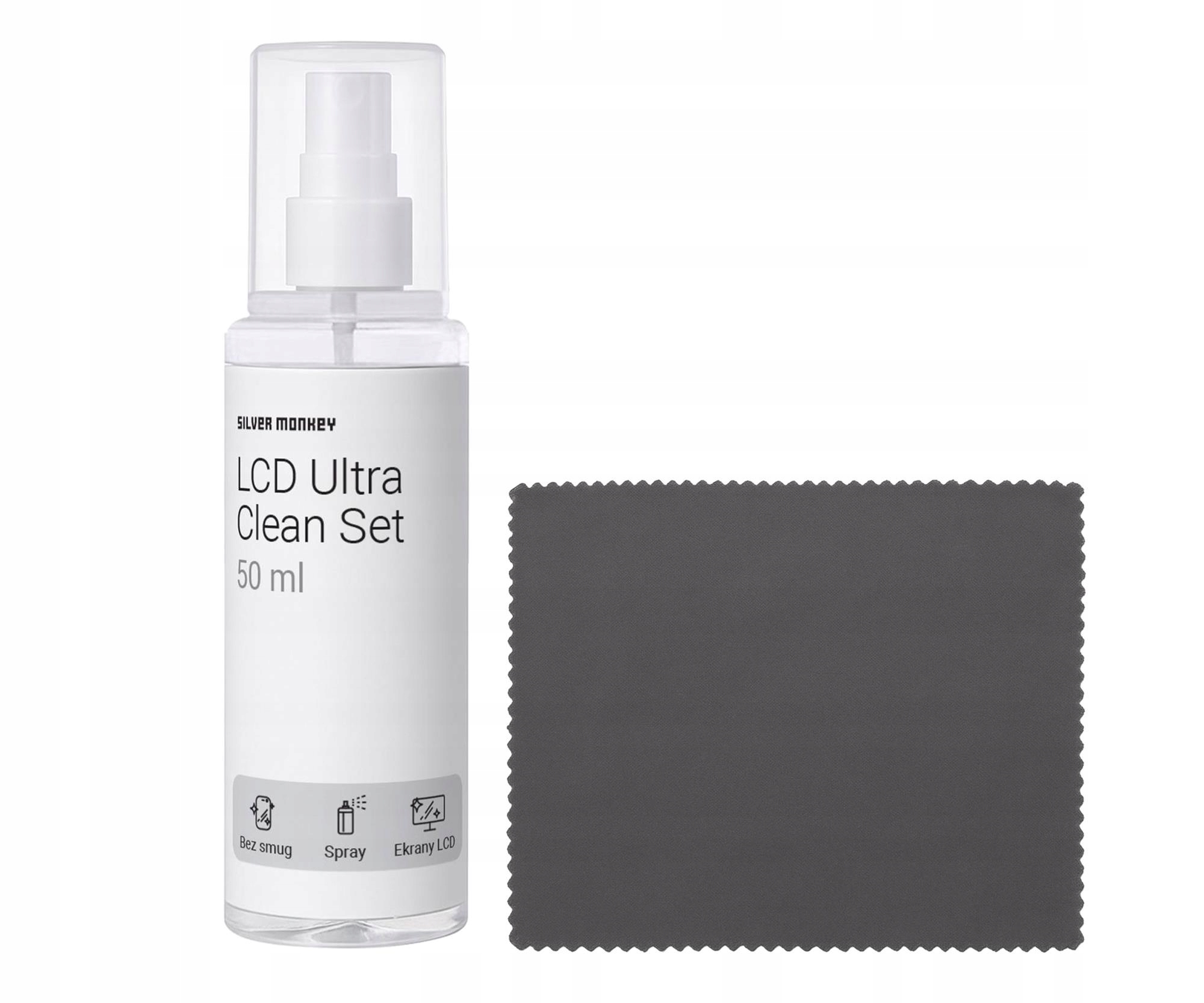Zestaw czyszczący Silver Monkey LCD Ultra Clean Set 50ml