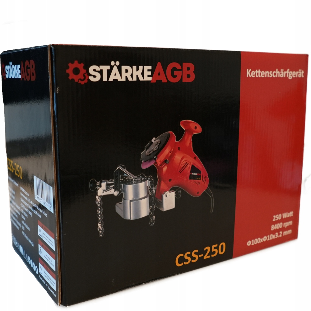 OSTRZAŁKA ŁAŃCUCHÓW StarkeAGB CSS-250, 8400 obrotów/min ALUMINIUM+ 3 TARCZE Seria CSS-250
