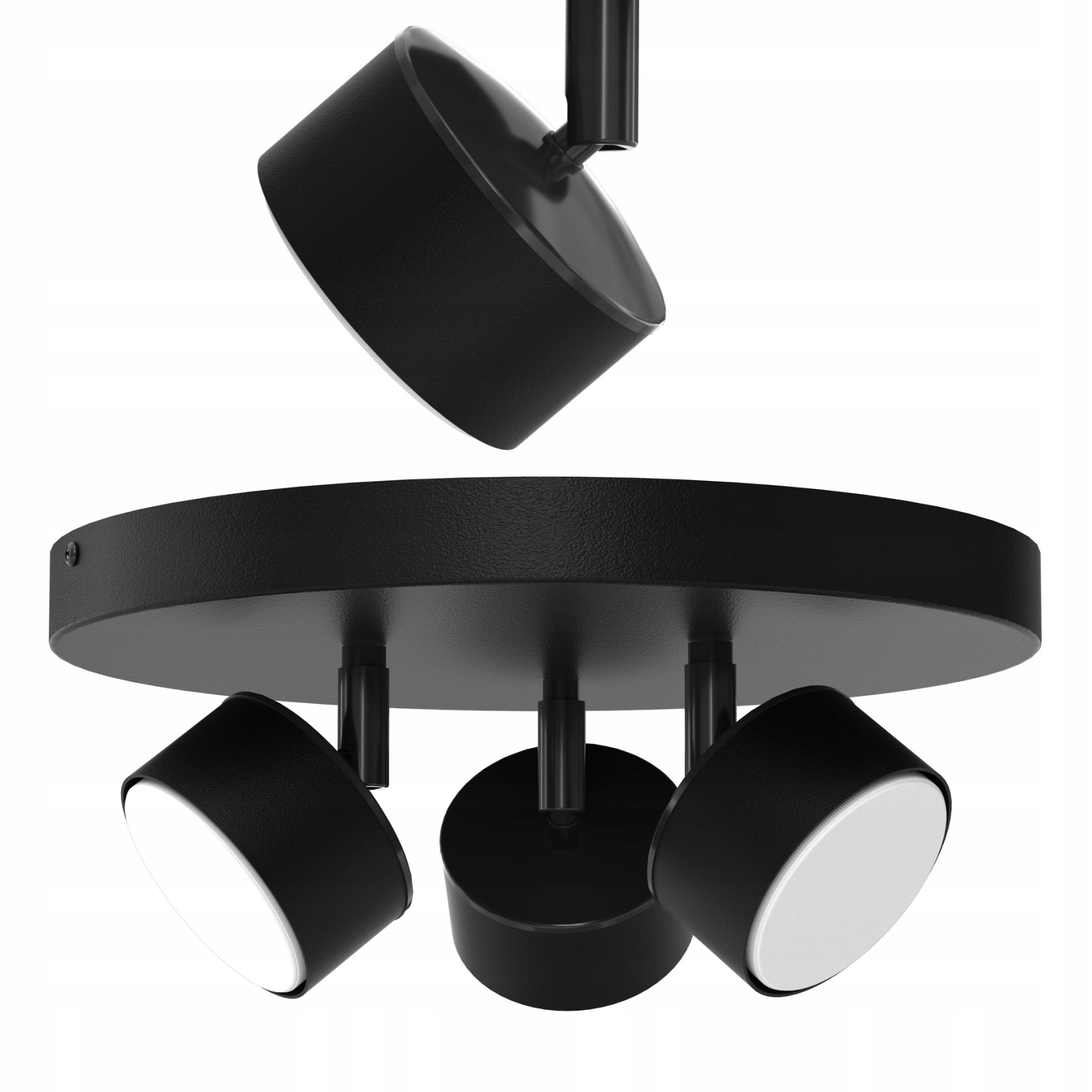 Stropní Svítidlo Stropní Led Reflektor Černý GX53 Polská Moderní Lampa 3-BODOVÁ