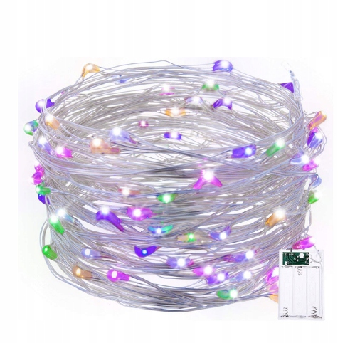 

lampki Dekoracyjne Mini Micro Led 50 Baterie multi