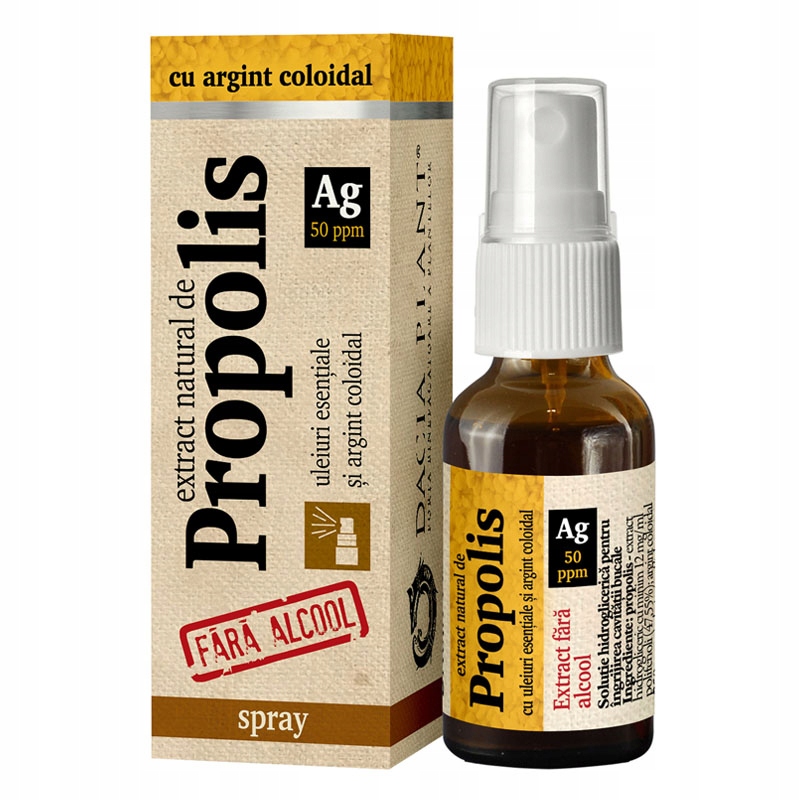 

Propolis i srebro koloidalne ból gardła dla dzieci