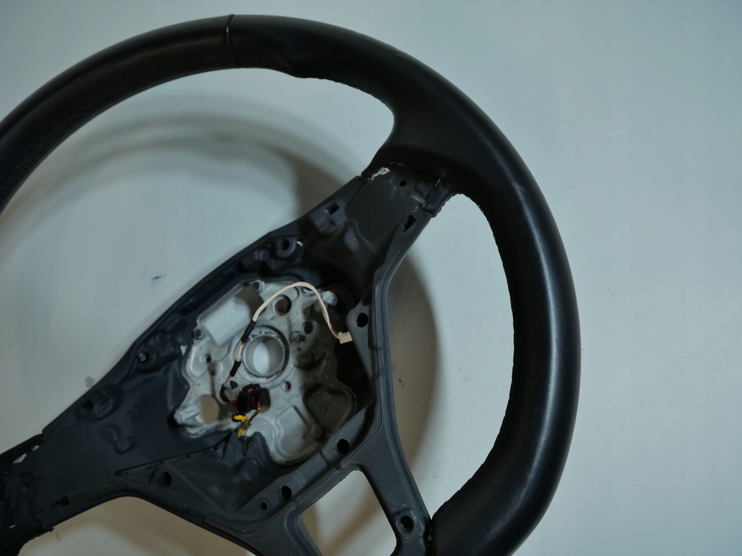 steering wheel, leather VW CADDY 2K5