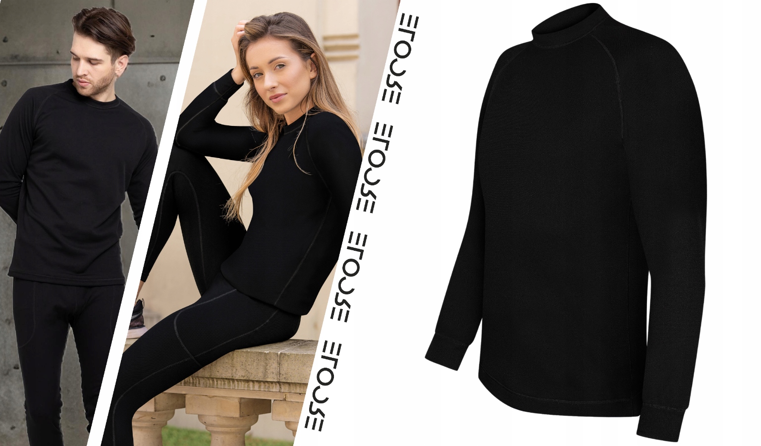 KOSZULKA TERMOAKTYWNA bluza termiczna męska damska ODDYCHAJĄCA czarna 4XL Długość całkowita 81 cm