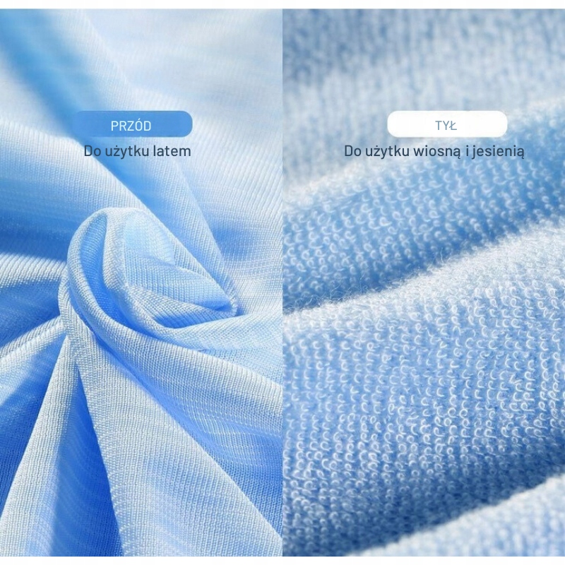 Koc chłodzący letni oddychający antyalergiczny 150x200cm DWUSTRONNY Długość (cm) 200