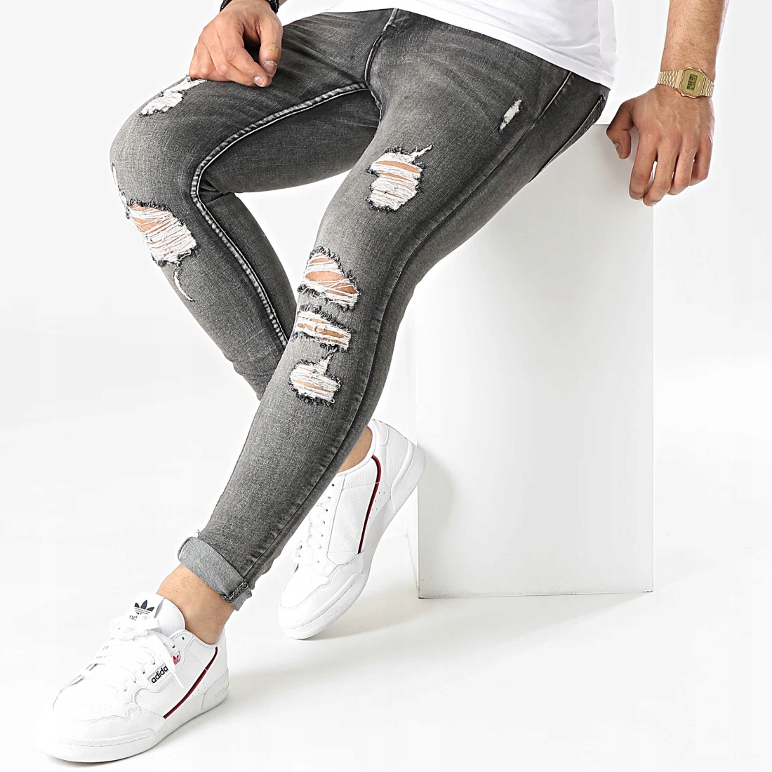 Joggery Džíny Džínové kalhoty Slim Fit Pružné kalhoty