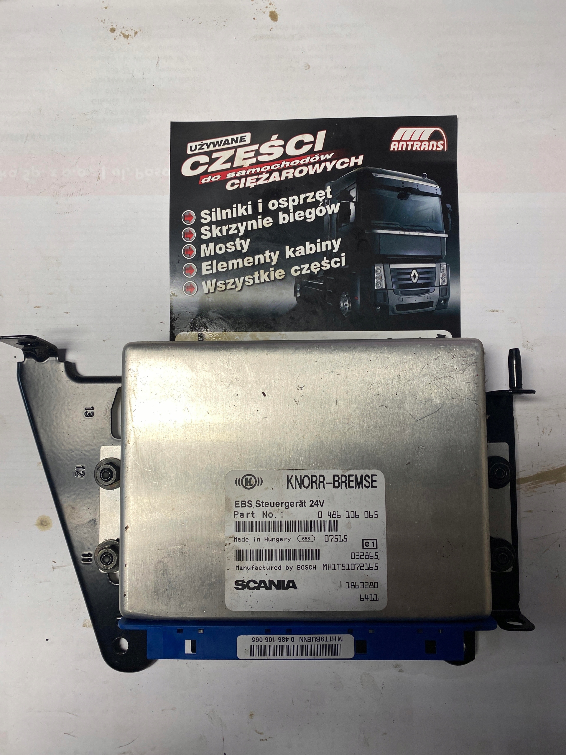 SCANIA KASETA KOMPUTER STEROWNIK EBS