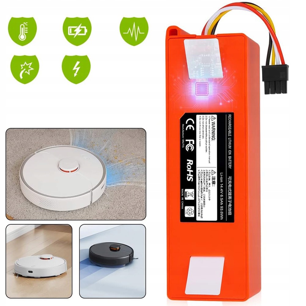 Li-ion Akumulátorová Baterie, Výměna Za Xiaomi Robot S50 S51 S55 6500MAH