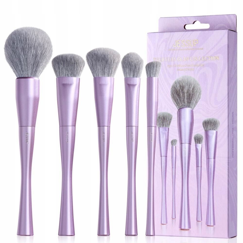 Luxury Purple Face Makeup Brush sada štětců T514 5ks