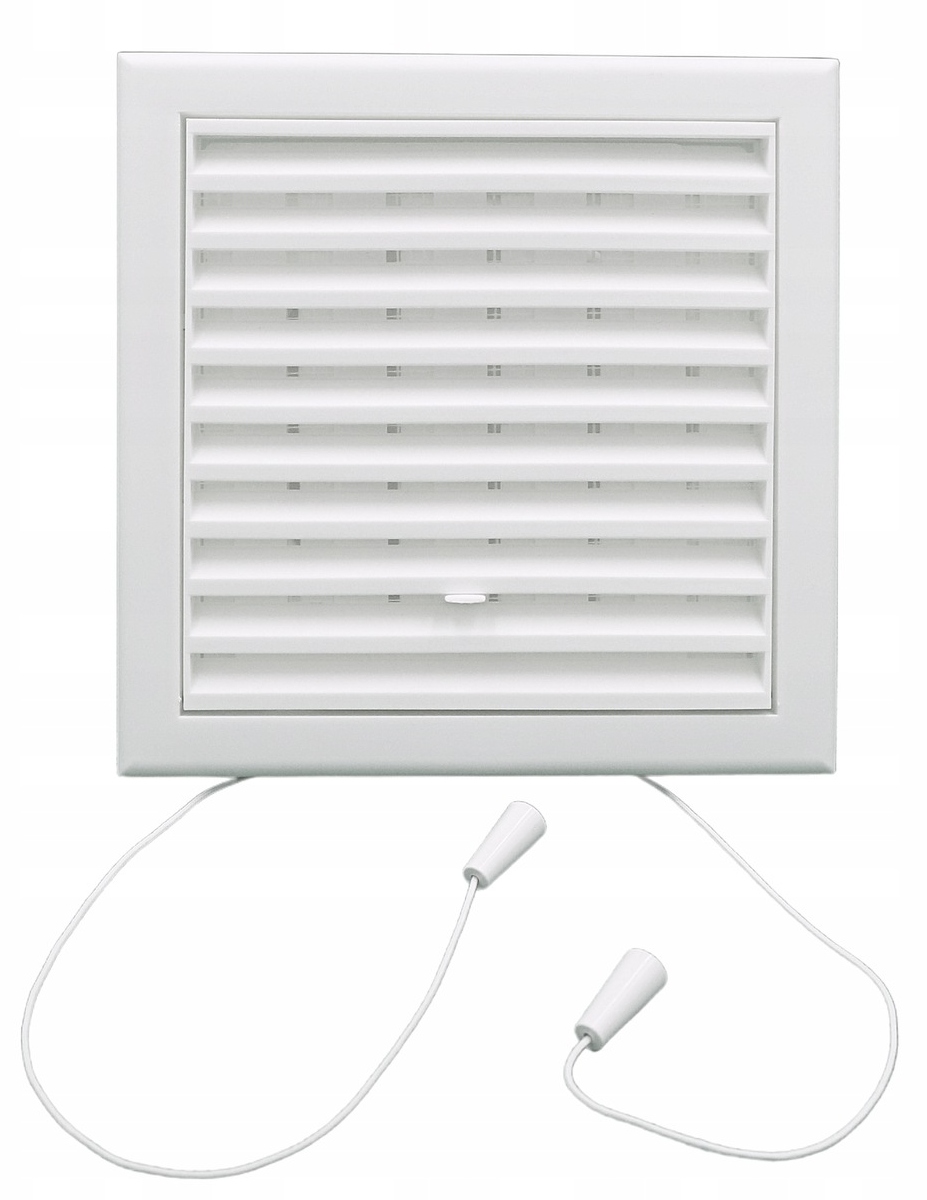Ventilační Mřížka Vents pro kulatý kanál Fi 100 mm s žaluzií bílá