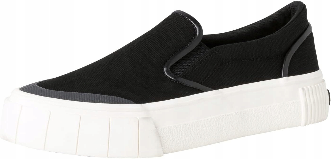 Tamaris Černé Dámské Tenisky Slip On Bílá Podrážka 39 6DA