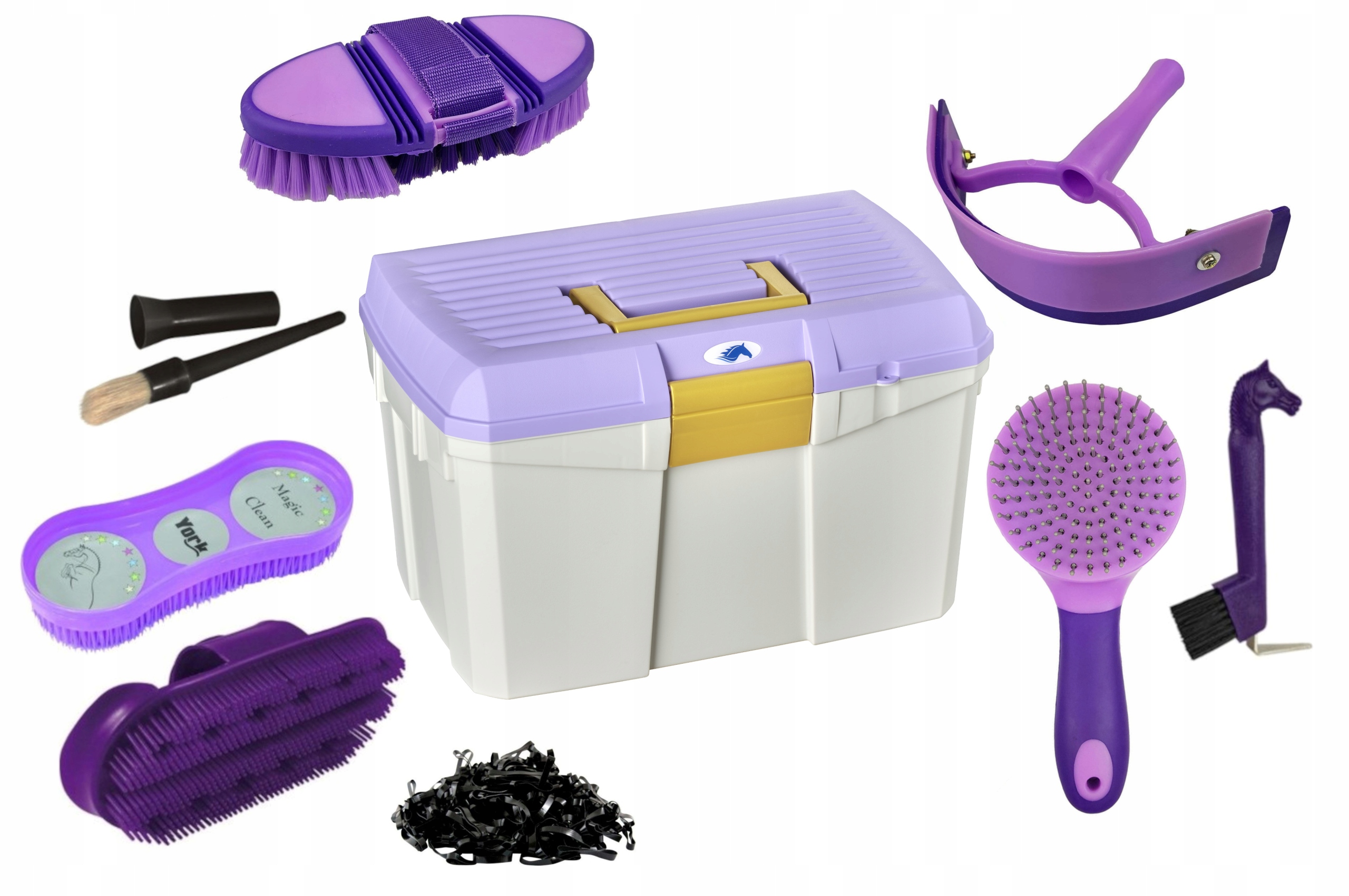 

Skrzynka Jeździecka Ze Szczotkami Dla Konia Modna