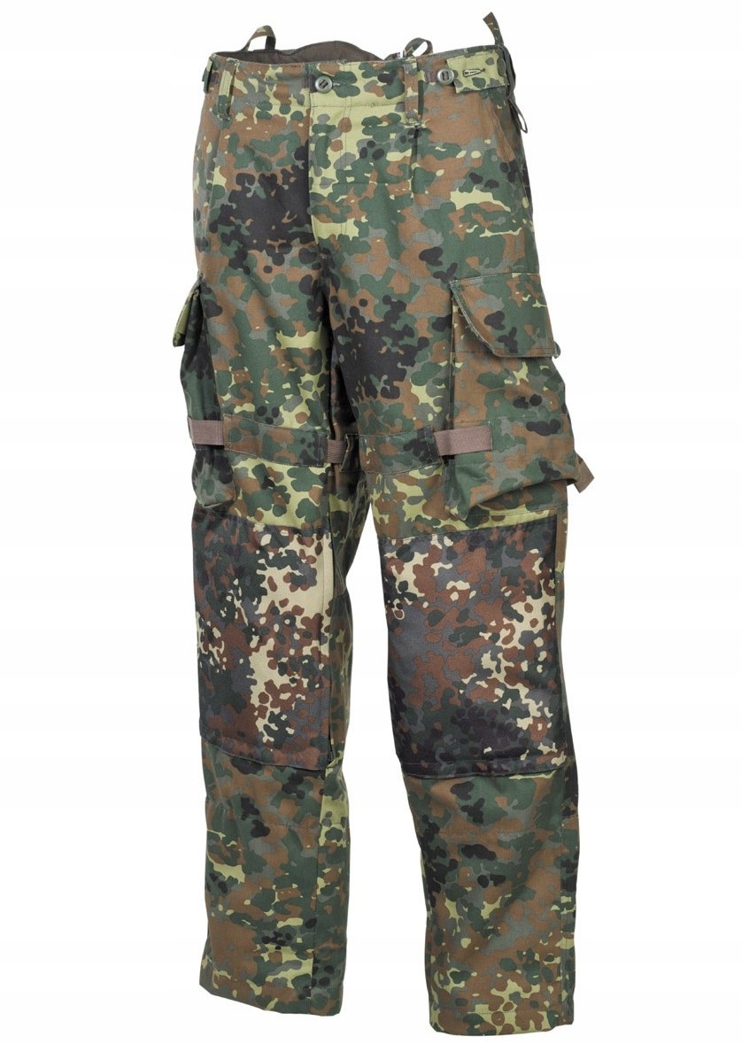 Kalhoty Bw Einsatz/Übung Flecktarn, Mfh, vojenské, taktické, nastavitelné, velikost XL
