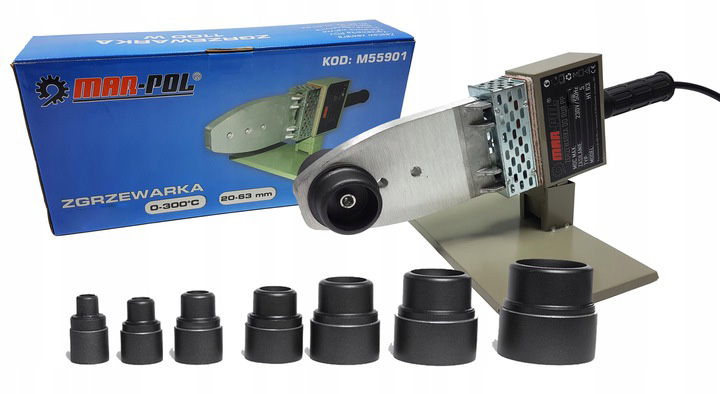 ZGRZEWARKA do ZGRZEWANIA RUR zestaw MATRYCE PE PP