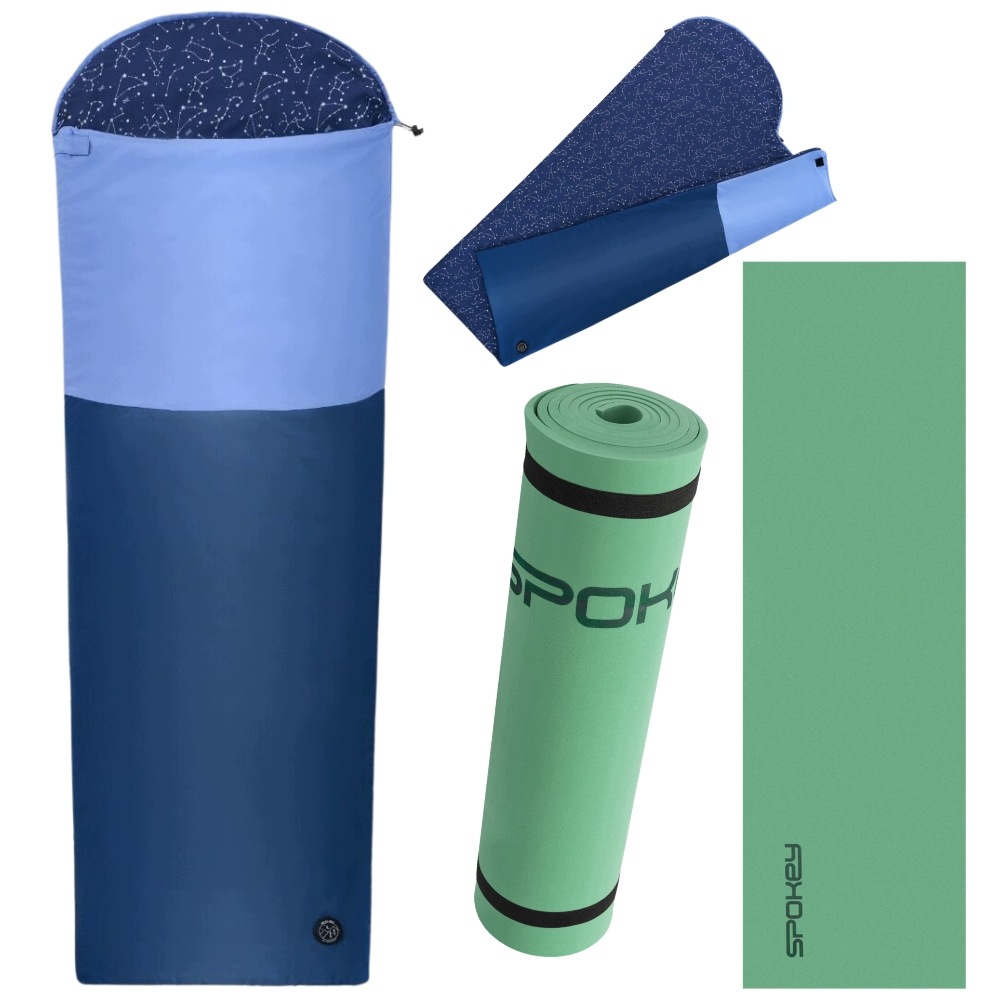 Turistický kempingový spací pytel Mumie Lehký pod Stan 210 x 75 cm Karimatka