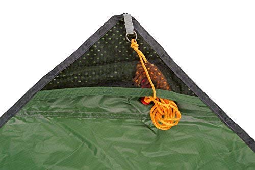 Tarp XXL Ultralekki Wodoodporny Biwakowy Zielony 400x300cm AMAZONAS — miniatura 5