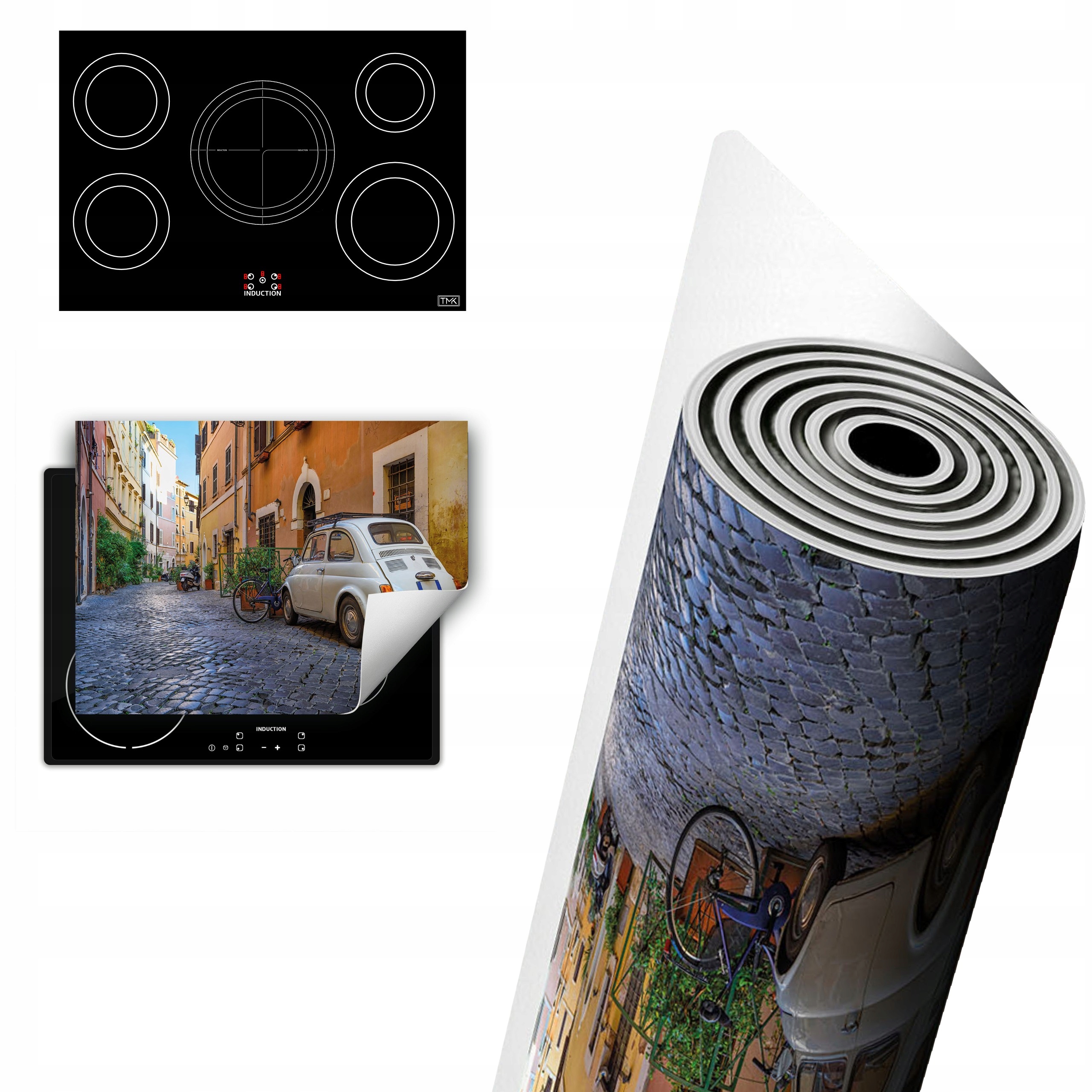 Vinylová Ochrana Na Indukci Pracovní Desky 80x52 auto alej