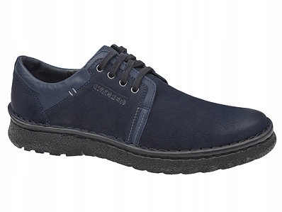 Półbuty Kacper 1-0835 r.44 Granatowe Skóra Buty Pl