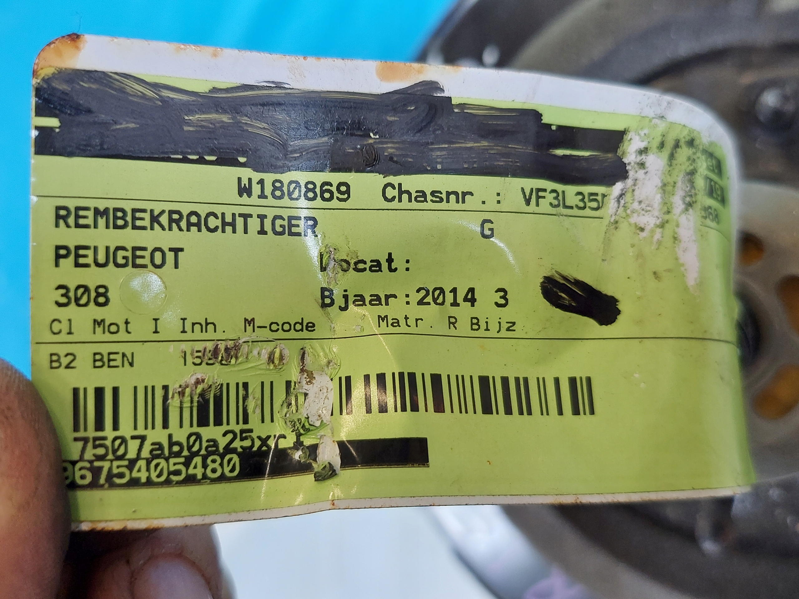 servo Pompa PEUGEOT 308 03.7862-9702.4 2014 R 1.6 B