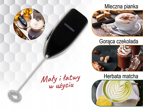 Spieniacz do Mleka MS 4502 Black - Pyszna Pianka w Sekundę!