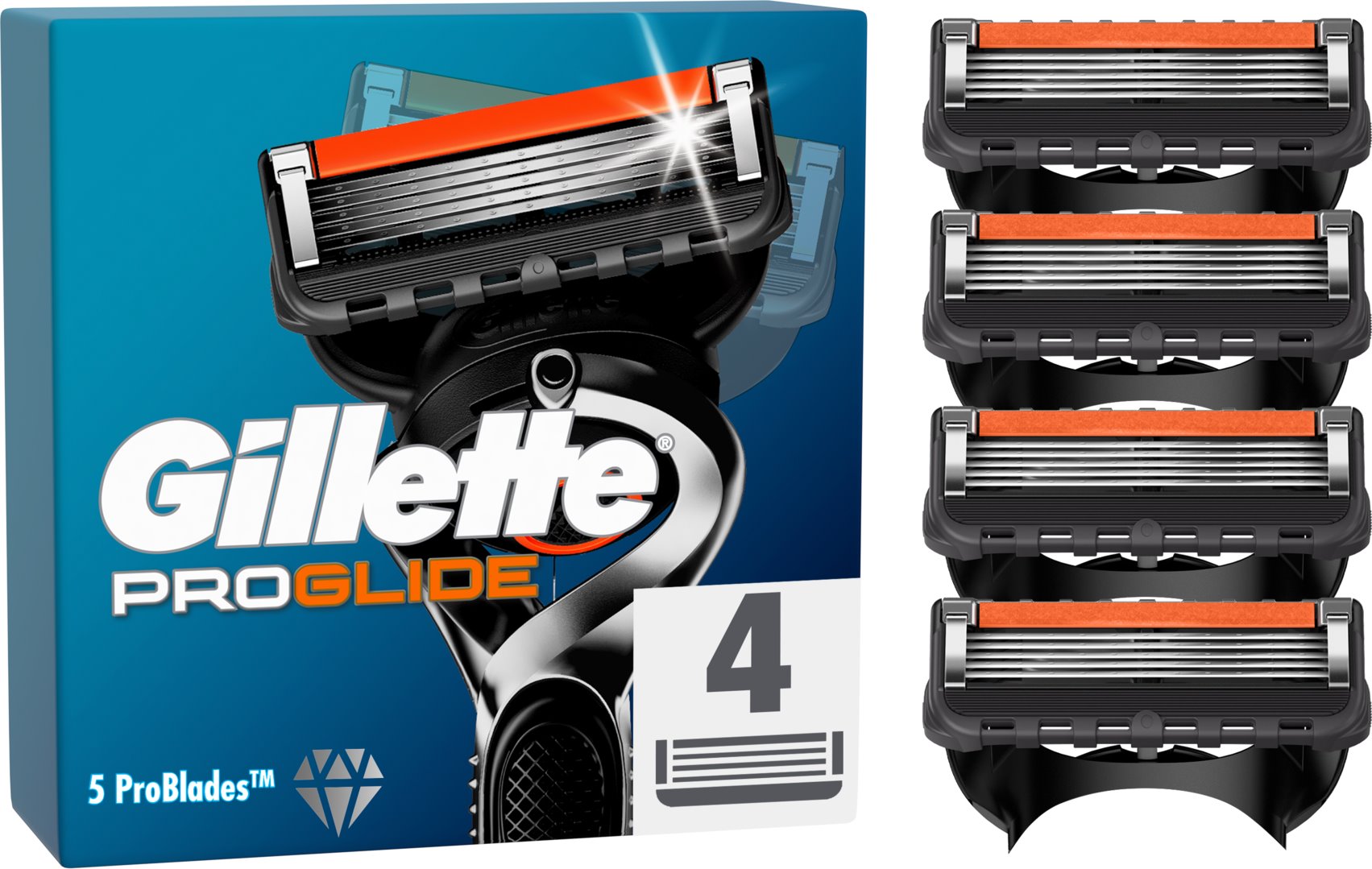 Gillette ProGlide Manual náhradní hlavice 4ks