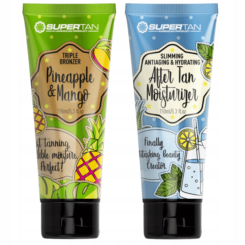 Supertan Pineapple & Mango 1x 150ml Potrójny Bronzer 150ml After Ta