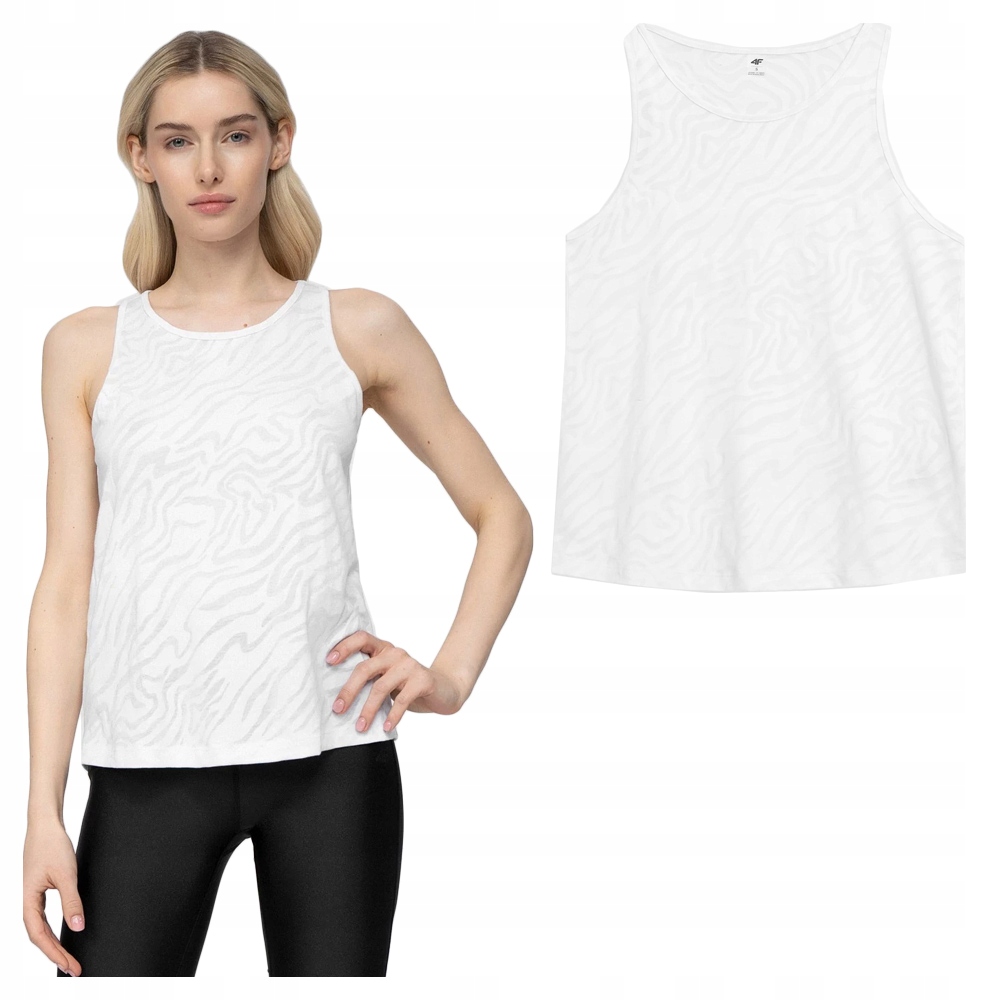 

4F T-shirt Koszulka Damska TSD041 Biała M