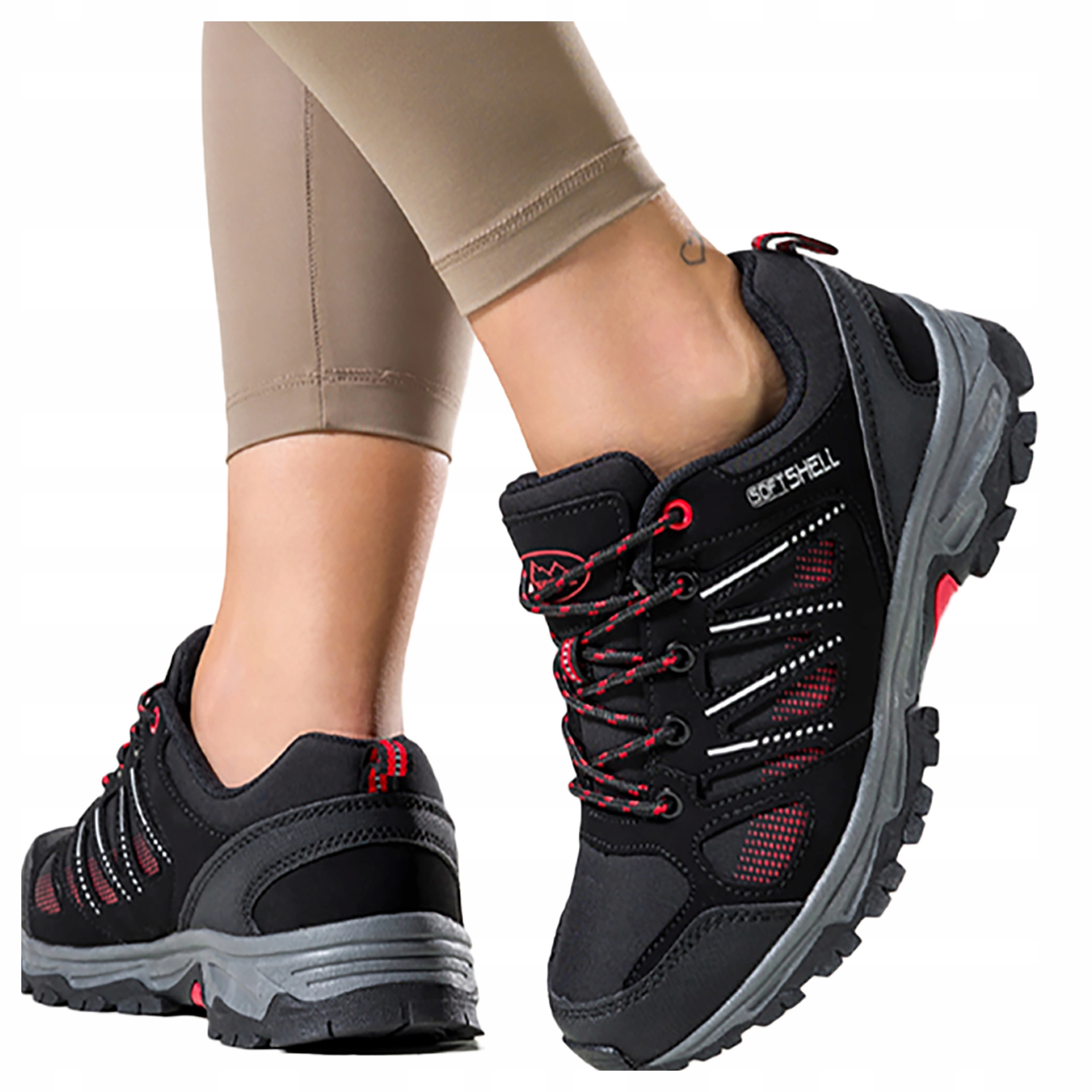 Trekové Boty Černé Dámské Softshell Pohodlné Lehké Sportovní vel. 40