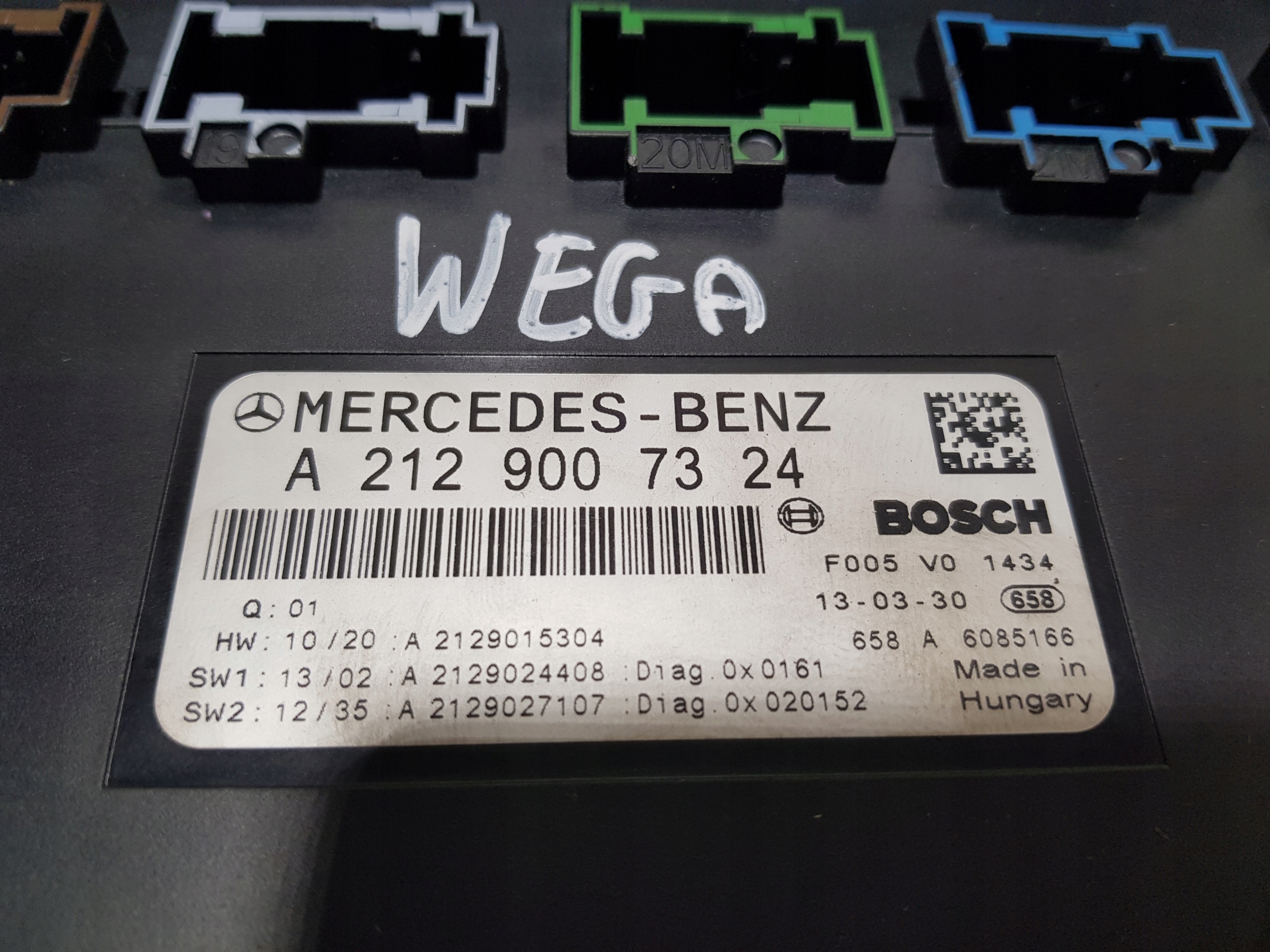 MERCEDES SLC R172 W172 SLK W212 module SAM compartment A2129007324