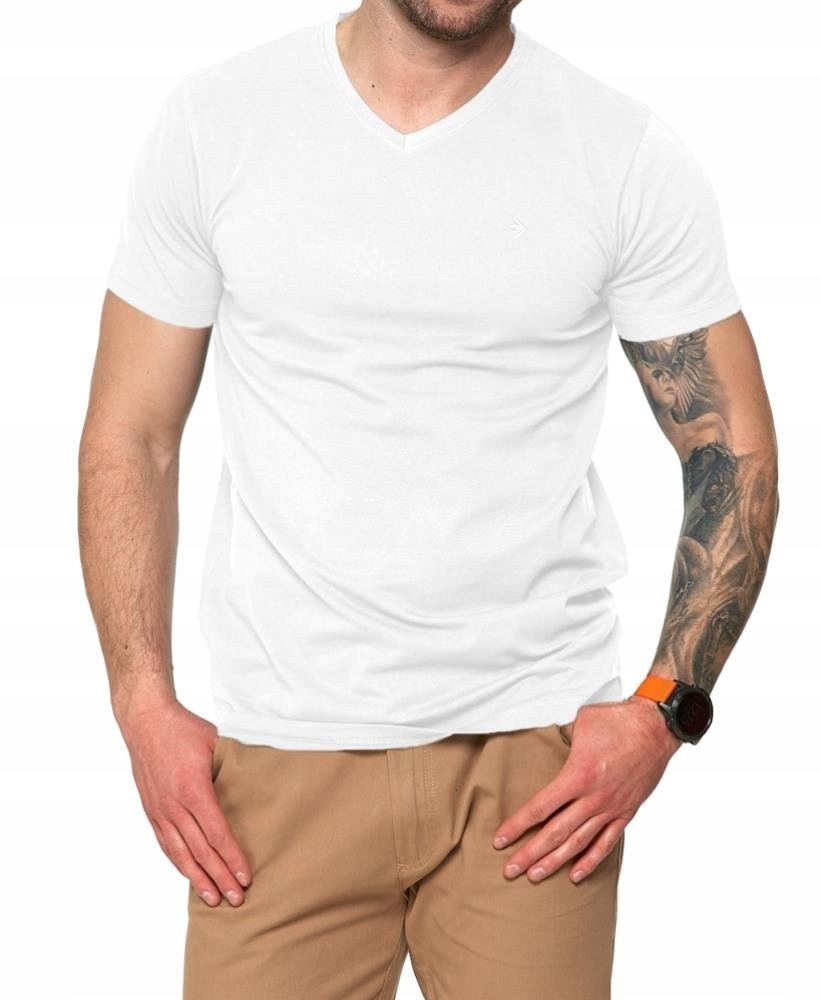 

Koszulka w serek męska - biała L