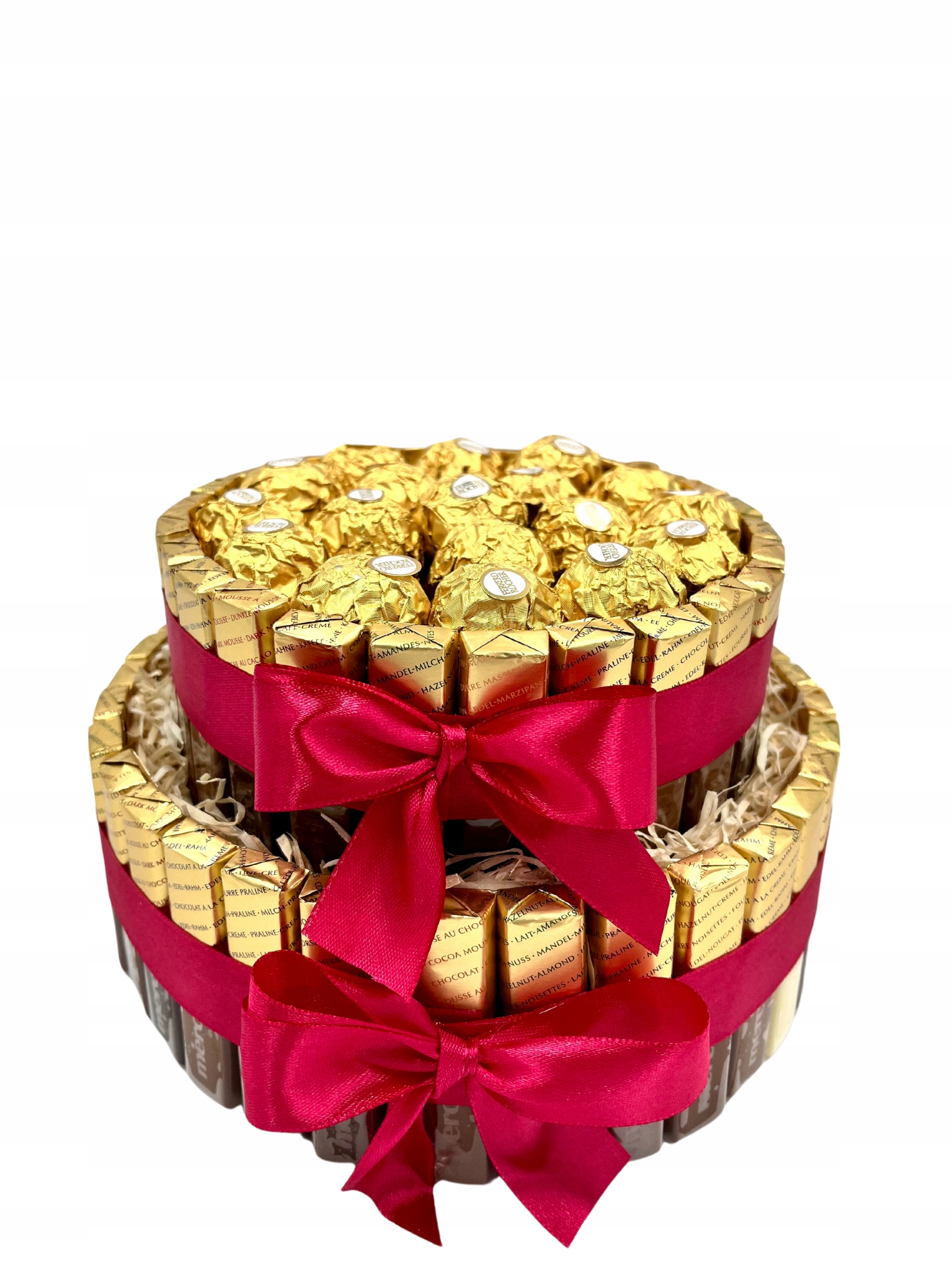 Levně Dort Merci 2 Patrový Dárek ke Dni žen Sada sladkostí Box