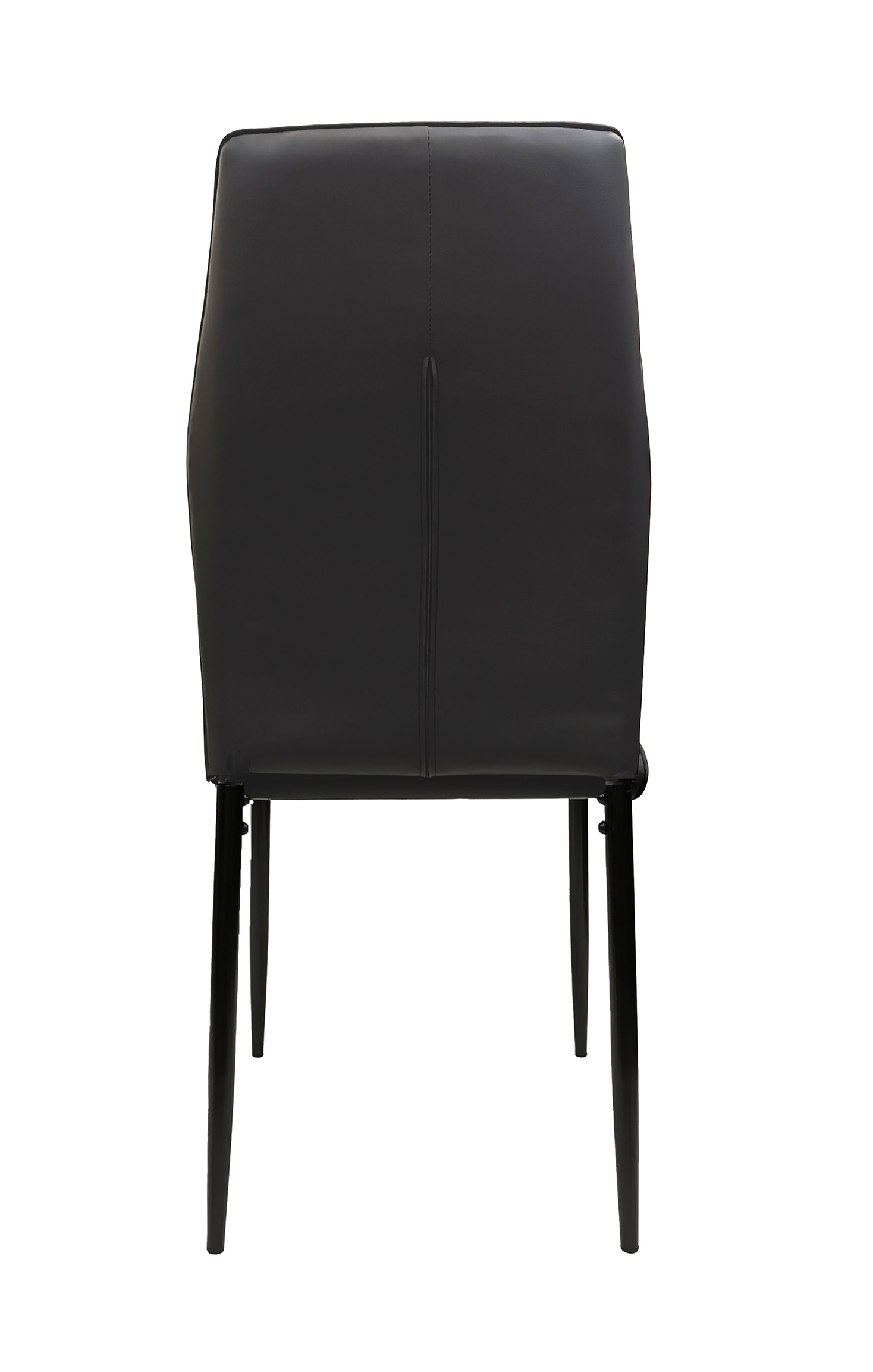 KRZESŁO TAPICEROWANE EKOSKÓRA DO JADALNI SALONU BIURA STYLOWE MARK SZARY Marka Kontrast