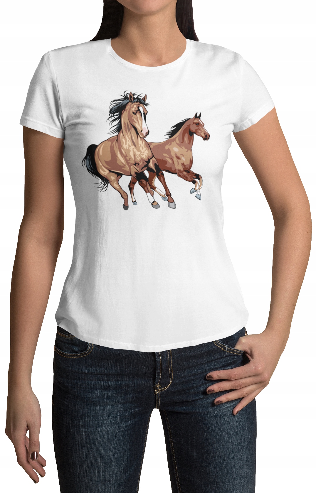 

Koszulka Damska T-shirt XL Konie!!- Wzory!!
