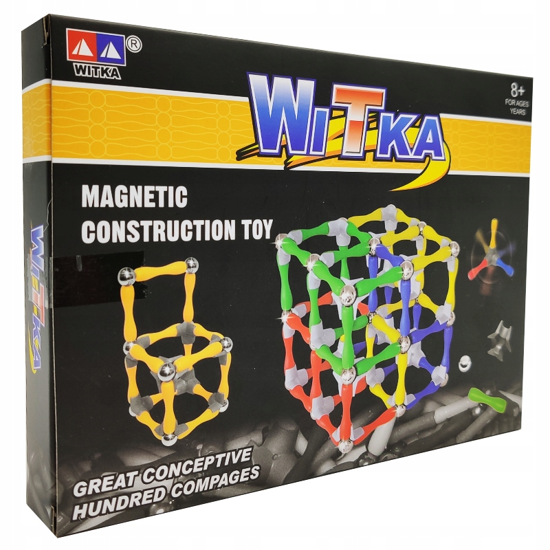 

Klocki Magnetyczne WiTka Konstrukcyjne 108el.
